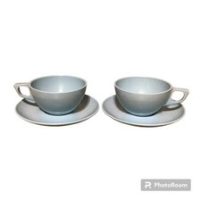 Vintage Stetson Melmac Blue Cups and Saucers picture
