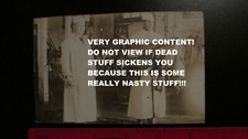 C.1905-10 RPPC Horse meat Butchers - creepy and gruesome, repulsive post card picture