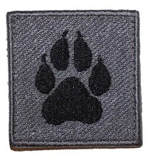 K-9 / K9 Square Paw Light Grey Patch picture