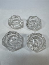 Glass Crystal Open Salts Set of 4 1.5