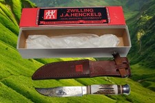 Genuine ZWILLING J.A.HENCKELS HK-501-Bear Hunting Knife Stag - Made in German picture