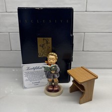 Goebel/Hummel “The Poet” Exclusive Edition Porcelain Wood Podium 4in TMK7  w box picture