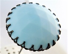 GORGEOUS BABY BLUE CUT GLASS HATPIN HP-316 picture