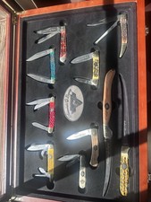 North American Cutlery LTD America's Legacy Pocketknife Set Wood Bone SS picture
