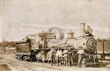 c1910 B&O Railroad RR Locomotive Engine 247 Train RPPC Photo Postcard COPY picture