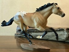 Breyer Hakan #701741 TSC 2019 Smarty Jones Appaloosa Buckskin Matte w/ Stand picture