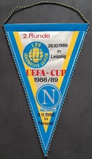 Pennant 1.FC Lok Leipzig SSC Napoli Napoli 1988/89 Pennant GDR Football UEFA Cup picture