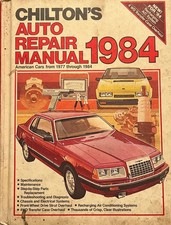 Chilton's Auto Repair Manual 1984 American Cars 1977-1984 picture
