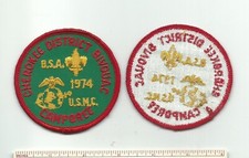 DX SCOUT BSA 1974 CHEROKEE DISTRICT USMC BIVOUAC CAMPOREE PATCH NC BADGE MARINE picture