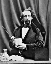 Famous Writer CHARLES DICKENS Glossy 8x10 Photo Author Portrait Print picture