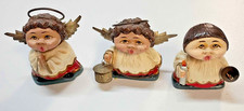 Choir boys christmas metal angels figurines religious hand painted picture