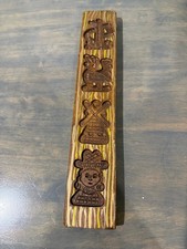 Wood Butter Stamp Cookie Mold 4 Patterns picture