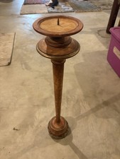 Vintage Antique Wooden Art Deco Smoking Stand/Ashtray Pedestal picture