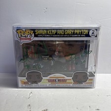 Gary Payton & Shawn Kemp Signed in green Funko Pop | BECKETT  Coa  W/ Cover picture