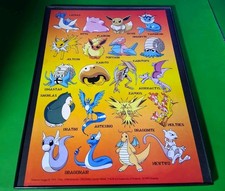 Pokémon Gen 1 Faces 2000 Print Ad Framed 8.5x11 Promo  picture