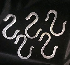 5 Anchor Hocking  Punch Cup Hangers/Hooks Clear Plastic picture