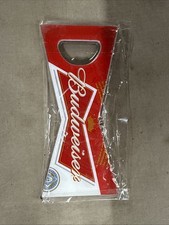 BUDWEISER RED BOWTIE BOTTLE OPENER BOW TIE KING OF BEERS NEW picture