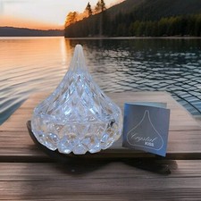 Hershey Chocolate Crystal Glass Kiss By Jonal Ltd Vintage 90s picture