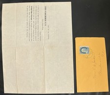 February 1861 Civil War North Carolina Scott 63 D D Simmons Circular Ad Flyer picture