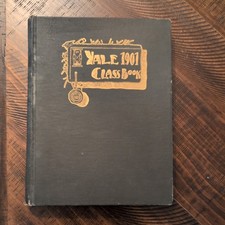 Yale University 1901 Class Book College Sports Social Antique picture