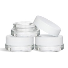 SODO LOCO SL-7ML90W 90 Pack 7ml Clear Glass Jars with White Lids picture