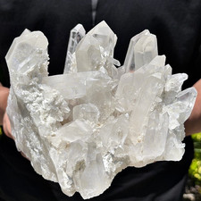 5.67LB Natural Clear White Quartz Crystal Cluster Rough Healing Specimen picture