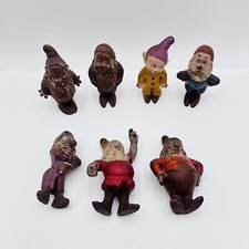Vtg 1937-38 Walt Disney Seven Dwarfs Seiberling 7 Figure Set Rubber Latex  RARE picture