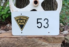 2006 West Virginia State Police License Plate Low Number 53 New Old Stock picture