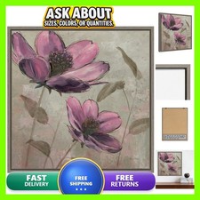 Amanti Art Framed Canvas Wall Art 16x16 Plum Floral II by Emily Adams picture