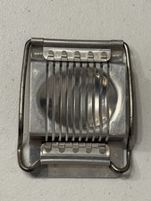 Vintage Aluminum Hard Boiled Egg Wired Slicer Good Condition picture