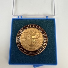 Rare Cardinal Gibbons School Medallion. This Unique Piece for Your Collection picture