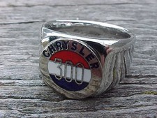 CHRYSLER 300 LOGO SILVER CHROME RING #11 NOS HI- QUALITY CLASSIC MoPaR picture