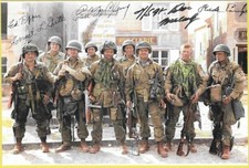 US Paratroopers 101st Airborne Easy Company France 1944 Re-Print WW2 4x6 #4012 picture