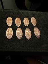 Muppets Roller Coaster Pressed Pennies. Not a full set missing 2 picture