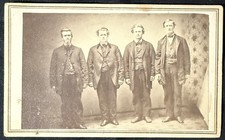 Civil War CDV, uniformed soldier, likely w/brothers, by Seavey, Canton, Illinois picture