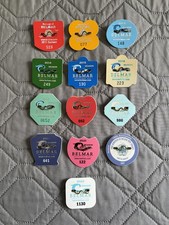 Belmar New Jersey Seasonal Beach Badge Tags - 13 Consecutive Years picture