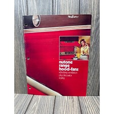 Vtg NuTone Range Hood-Fans Brochure With Splashplates & Decorator Styling picture