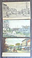 C. 1905-1915 Westerly, RI Trolley Electric Railroad Antique Postcard Lot Of 3 DP picture