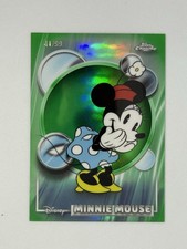 2026 Topps Chrome Disney Minnie Mouse #51 TRUE GREEN Refractor /99 picture