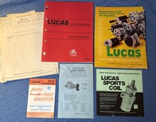 VTG Lot of LUCAS Electric - Brochures, Ads & Fault Diagnosis Service Manual picture