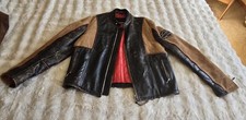 Vtg.Harley-Davidson Women's Mixed-Media Leather Riding Jacket - Distressed XL picture