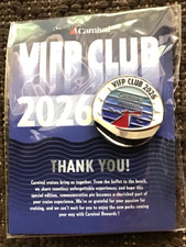 Carnival Cruise Lines VIFP Club 2026 Firenze Ship Platinum Lapel Pin picture