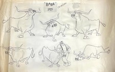 Disney:Paul Bunyan/Babe-Original Stat Oversized Model Sheet-1958 picture