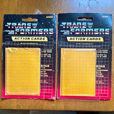 1985 Transformers Action Cards empty packages lot of 2 picture