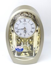 VTG Rhythm Tulip Mantel Table Top Melody Clock *CLEAN* picture