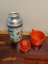 Vintage 1963 Aladdin Beverly Hillbillies Thermos 8oz Half Pint Metal TV Show picture