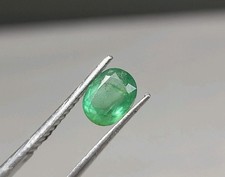 01 ct Elegant Natural Light Green Emerald Loose Gemstone - Cushion Cut picture