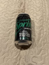 Sprite Zero Sugar Wakanda Forever Promo Soda Can Limited Edition Sealed 2022 picture