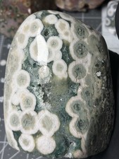 Excellent Ocean Jasper Old Stock Free Form Druzy Orbs  picture