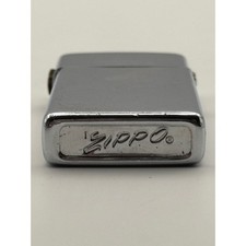 1973 Zippo Slim Chrome Windproof Lighter Small Emblem Vintage USA Collectible picture